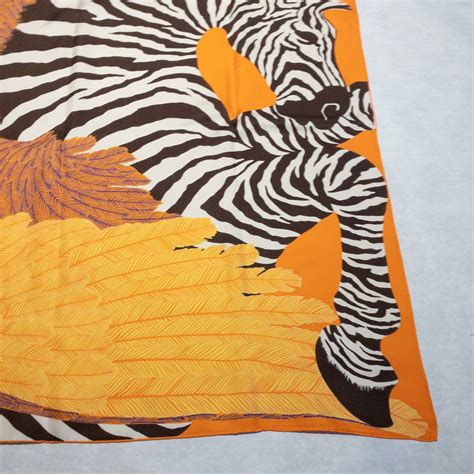 Hermès Zebra Pegasus Silk Scarf 